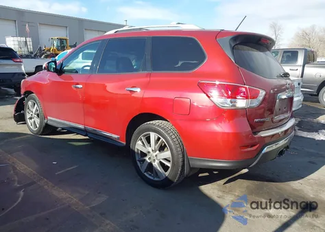 2015 Nissan Pathfinder Platinum from USA, damaged, VIN 5N1AR2MM6FC638551